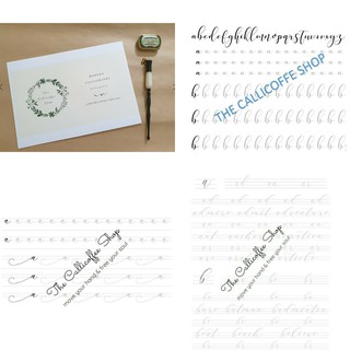 Combo 4 tập luyện viết thư pháp calligraphy cơ bản đến nâng cao - mẫu chữ bay