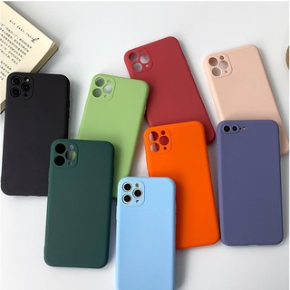 Ốp lưng dẻo màu chống bẩn cho iPhone 11 Pro Max/ 11 Pro/ 11 - Lót nhung chống trầy
