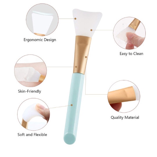 Cọ Đắp Mặt Nạ Silicon Cao Cấp Chăm Sóc Da Giao Màu Ngẫu Nhiên