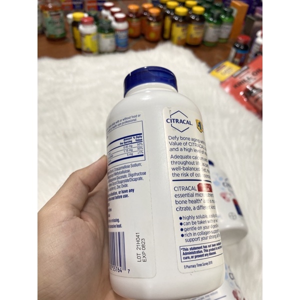 Viên uống bổ sung Canxi Citracal Maximum Calcium Citrate +D3 280 viên