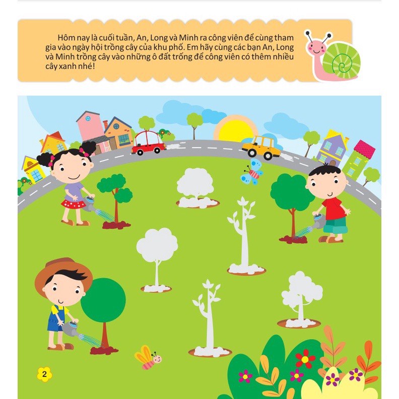 Sách - Sticker bóc dán thông minh - Phát triển chỉ số sáng tạo CQ 2 - 6 tuổi - Tập 2
