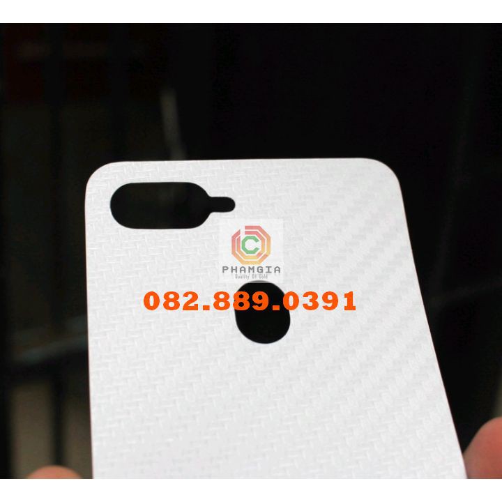 Miếng dán mặt lưng skin carbon Oppo F9