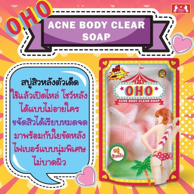 Xà phòng dành cho da mụȵ Acne Body Clear Soap