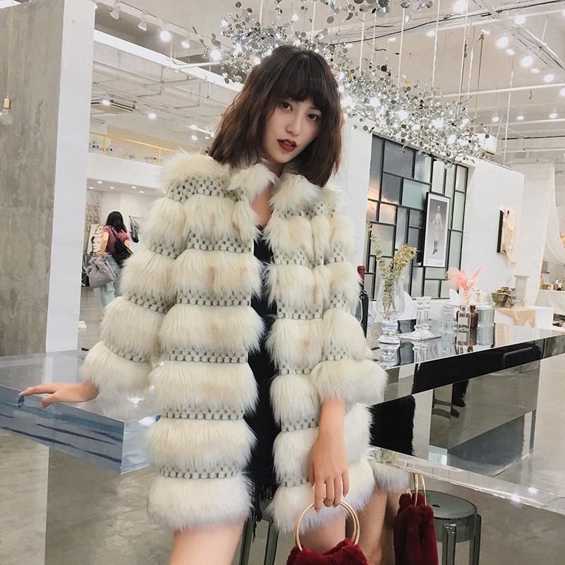 ÁO KHOÁC LÔNG XƯỚC NỮ DÁNG DÀI