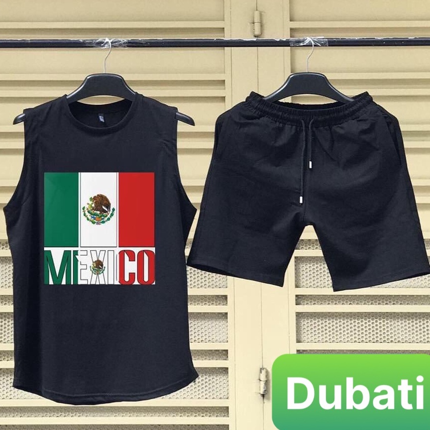 SET ĐỒ BỘ BA LỖ THỂ THAO MEXICO, ĐỒ BỘ MANG Ở NHÀ VÀ ĐI CHƠI, ĐỒ BỘ NAM PHONG CÁCH CAO CẤP- DUBATI FASHION