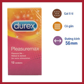 Bao cao su Durex Pleasuremax có gai [chính hãng]