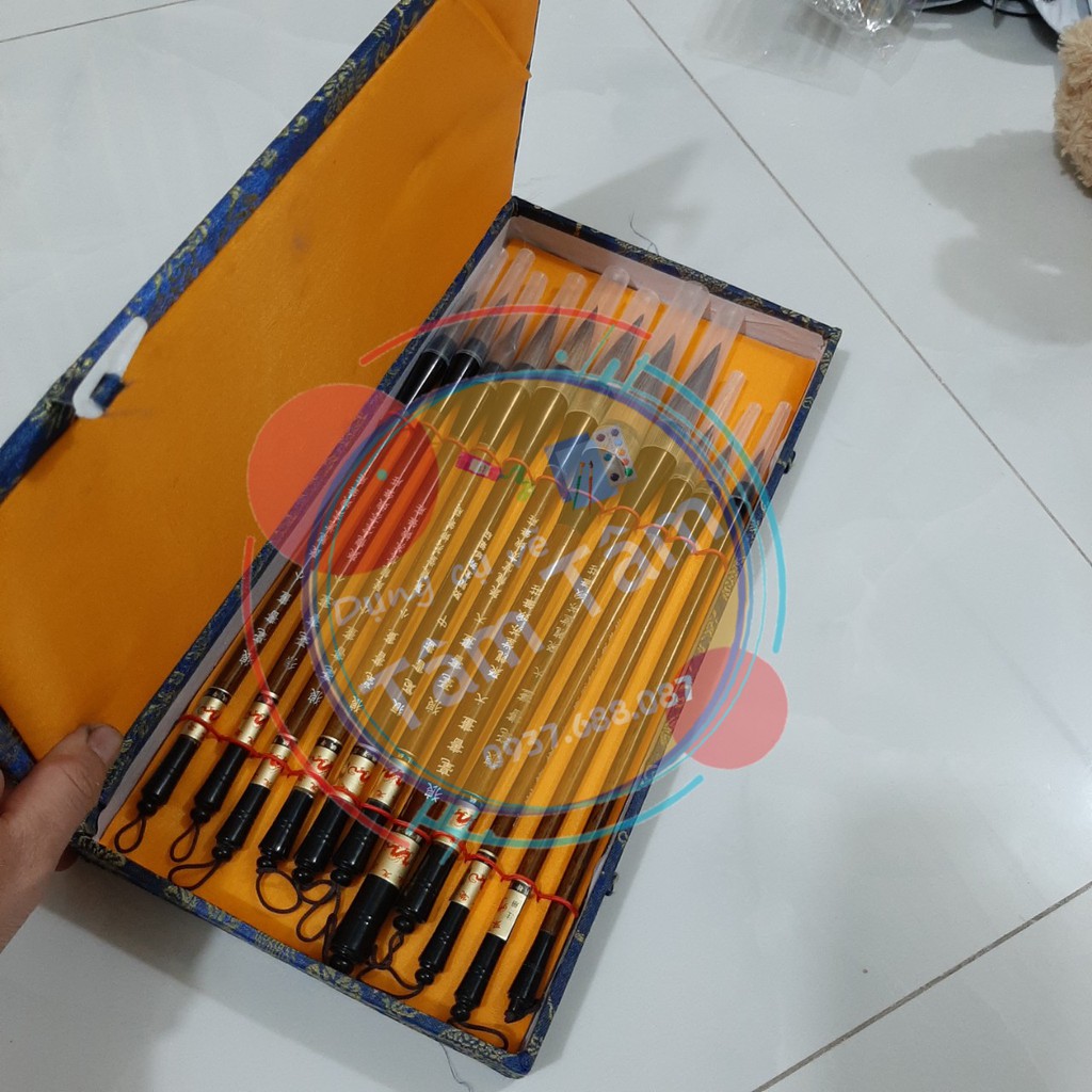 [ TÂM TÂM ]-Bộ cọ thư pháp, cọ thư pháp bộ 5 cây, bộ 7 cây, bộ 9 cây, bộ 11 cây-