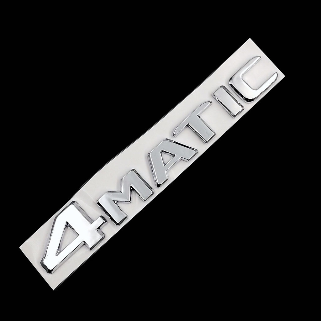 Miếng dán logo 4MATIC màu đen/crom trang trí cho Mercedes Benz A B C E G S ML SL CL GLA CLA Class AMG