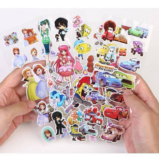 Sticker Dán Tủ Lạnh Hình Mèo Hello Kitty 3d Cho Bé