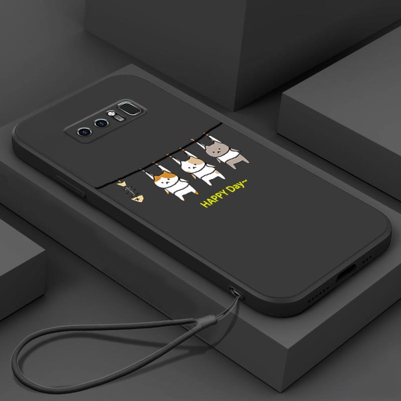 Ốp lưng SAMSUNG note 8 Ốp Điện Thoại Silicon Mềm Mịn Bảo Vệ Cho SAMSUNG note 8 LSMM01 viền vuông cute