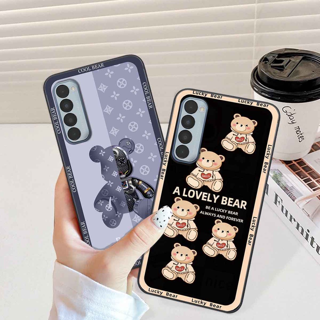 Ốp Oppo Reno4 /  Reno4 Pro / Reno 4 bear brick, gấu đáng yêu, dễ thương