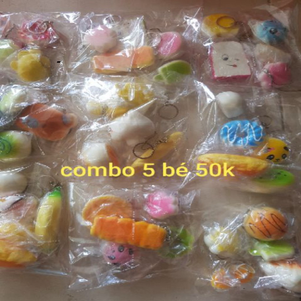 BÁN XẢ Combo squishy đồng giá 100k