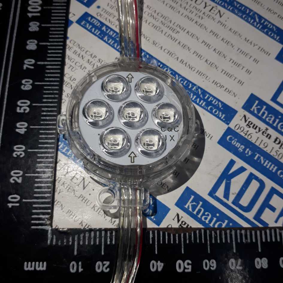 LED điểm ngoài trời 5cm full màu, fullcolor, mặt trong, áp: 24V IP65 kde2679