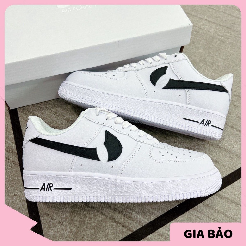 🎀 SIÊU HÓT 🎀 Giày Sneaker Nike Af1 vệt đen nam nữ cao cấp full box + bill