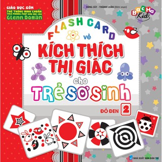 Thẻ Flashcard Dạy Trẻ Theo Phương Pháp Glenn Doman - Kích Thích Thị Giác Cho Trẻ Sơ Sinh 2 - Đỏ Đen