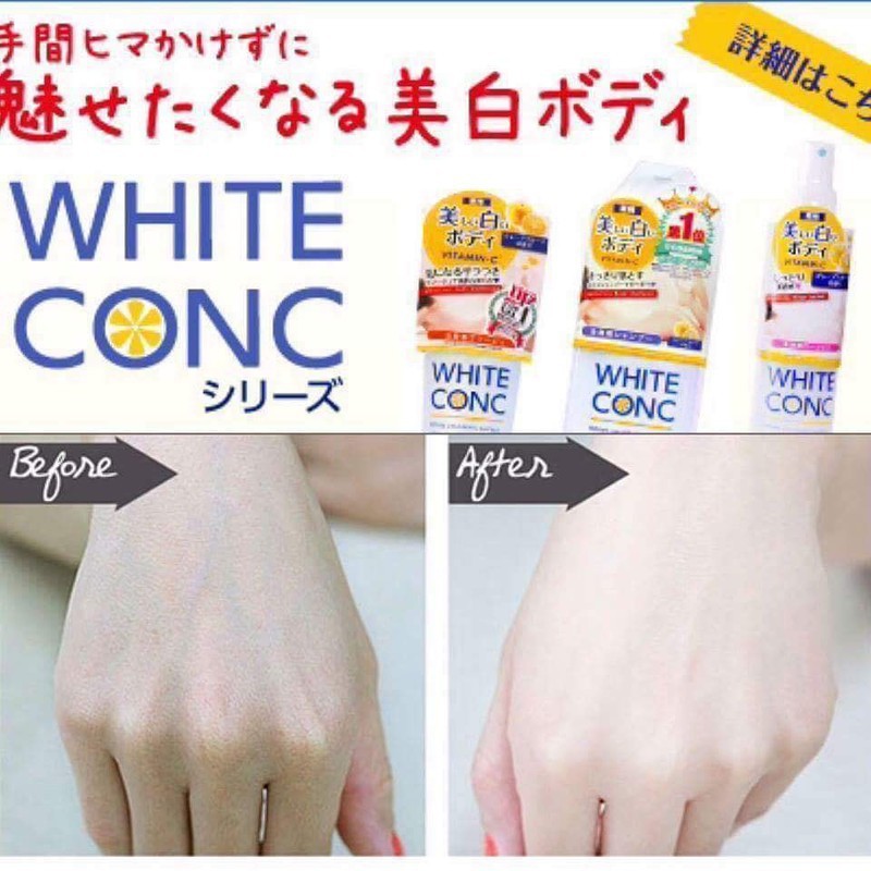 Sữa tắm trắng White Conc Body Vitamin C 360ml