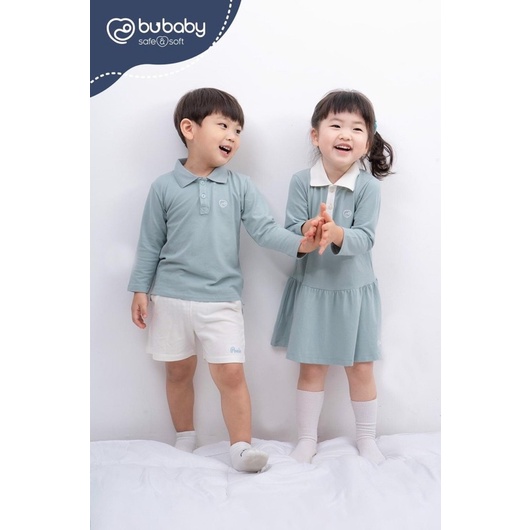Áo polo dài tay mềm mịn co giãn dễ mặc cho bé phối đồ thu đông BU Baby