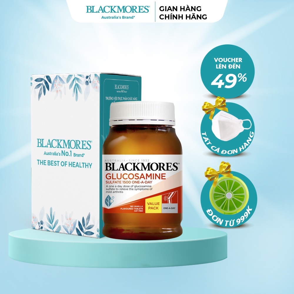 Viên uống bổ xương khớp Glucosamine 1500mg Blackmores 150 viên