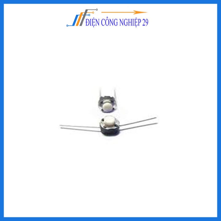 Nút Nhấn 2 Chân - Trắng