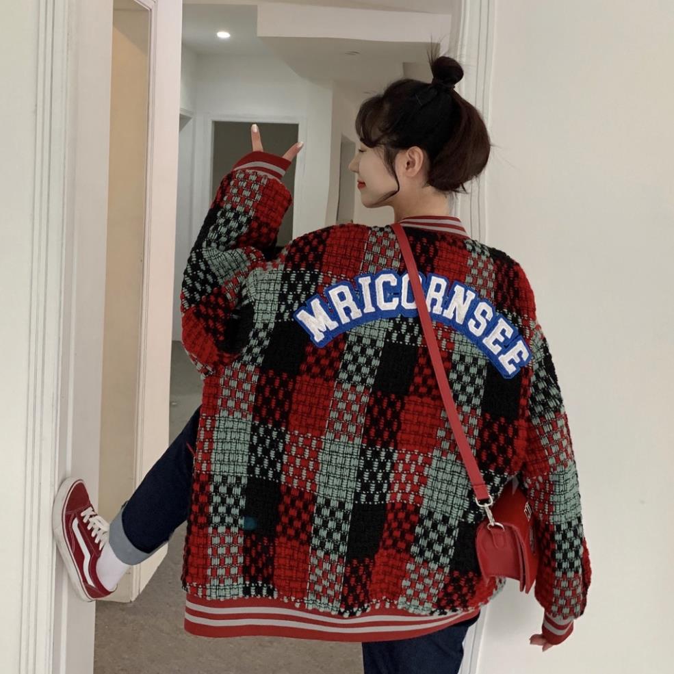 [Hàng ord dáy] ÁO KHOÁC LEN CARDIGAN NỮ TAY DÀI DÀY DẶN ÁO BÓNG CHÀY KẺ SỌC CAO CẤP -jhu | BigBuy360 - bigbuy360.vn