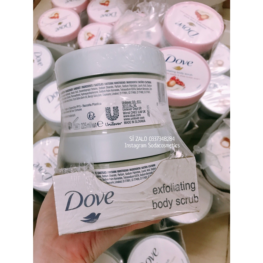 Tẩy Da Chết Toàn Thân, Body DOVE Creme Dusch Peeling