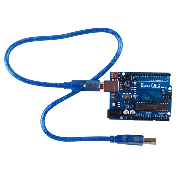 Mạch Arduino UNO R3 ATMEGA16U2 Chip Cắm - Tặng Kèm Cáp Nạp Code Dùng Cho Lập Trình Cơ Bản