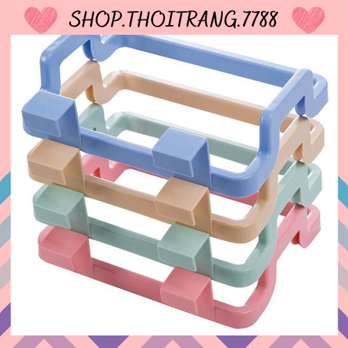 Combo 2 giá treo khăn, túi nilong đựng rác hợp vệ sinh 1302 shop thời trang 7788