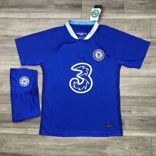 Set quần áo bóng đá clb chelsea 2022/2023 - áo cổ tim- vải gai thái