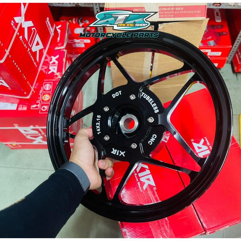Mâm xe máy mẫu Ngôi sao cnc dành cho xe Vario chính hãng X1R, size 1.85-2.15x14 hàng cao cấp lắp ráp như zin