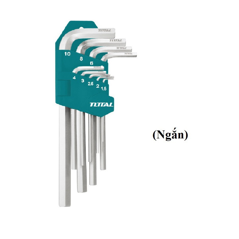 Bộ lục giác 9 cái hai đầu ( Đầu Bằng - Đầu Bằng ) TOTAL ( THT106191 / THT106192) INGCO ( HHK11091 / HHK11092)