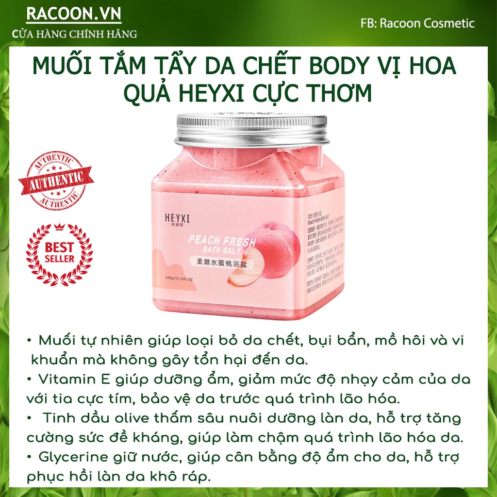 Muối Tắm Tẩy Tế Bào Chết Body HEYXI Trái Cây