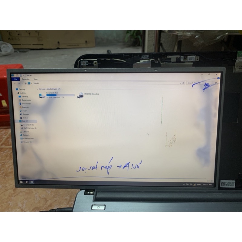 màn laptop lcd 15.6 led dày 40pin sọc đốm chữa cháy