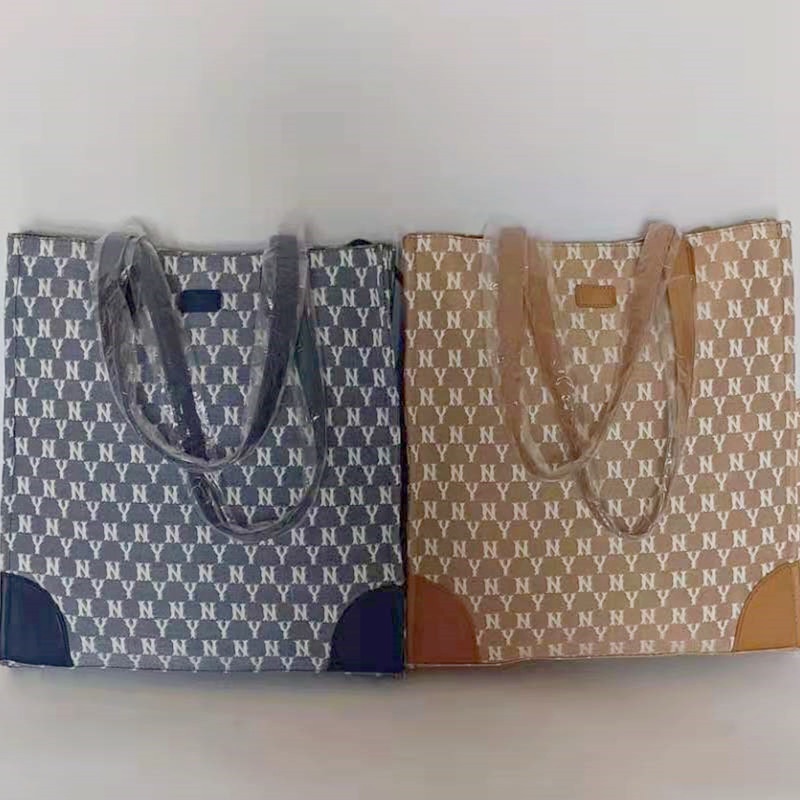 Túi tote mua sắm MLB họa tiết NY New York Yankees thời trang đường phố cao bồi