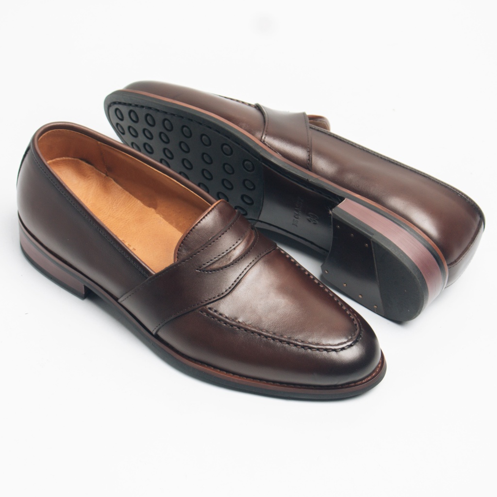 [Mã LT200 giảm 200K đơn 699K] Giày Tây Cao Cấp LONGWING LOAFER - Da Bò Ý Lót Trong Da Bò Mộc - Thương hiệu Be Classy