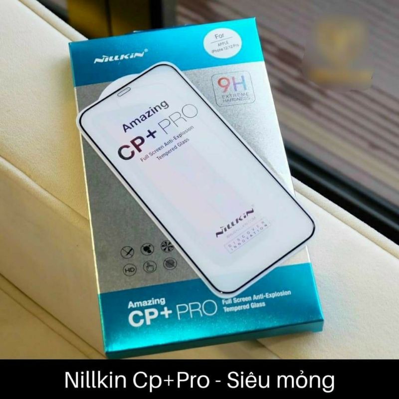 Dán cường lực iPhone 14 pro max /14 max/ 13 pro max/13 pro/13/ 12 pro max / 11 pro max/11 pro/11/XS Max Nillkin Cp+ pro