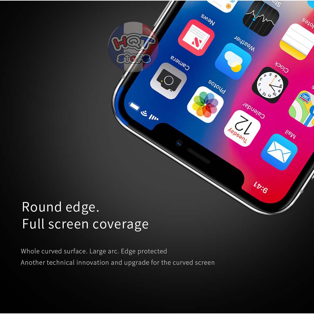 Miếng dán cường lực full màn hình Nillkin XD CP+ Max cho Iphone X / XS 5.8 Inch