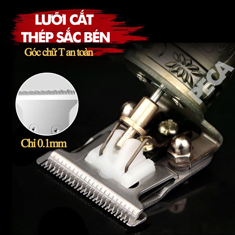 Tông đơ cắt tóc - cạo râu - bấm viền KEMEI KM-1974A - Tông đơ chấn viền sạc điện cầm tay Pin rời