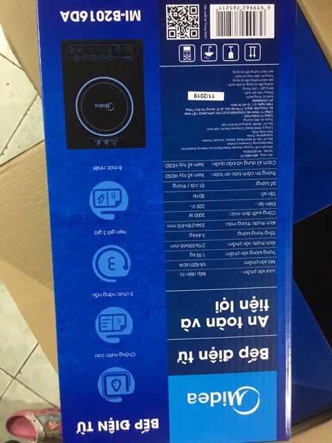 Bếp điện từ đơn Midea MI-B2016DA chính hãng