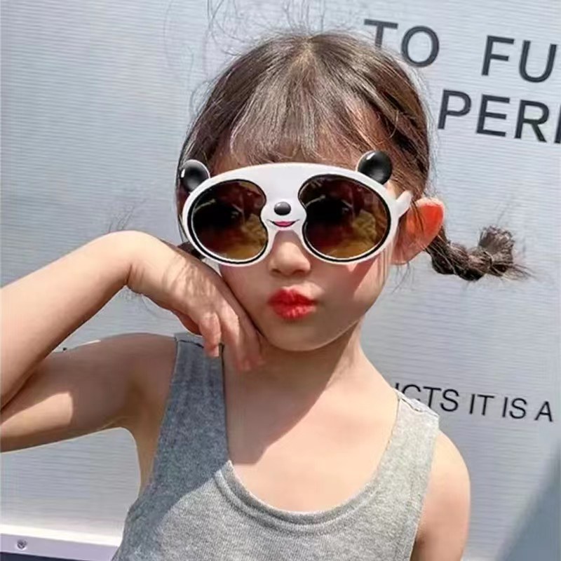 Mới Kính Mát Hình Gấu Trúc Chống Tia UV Cho Bé
