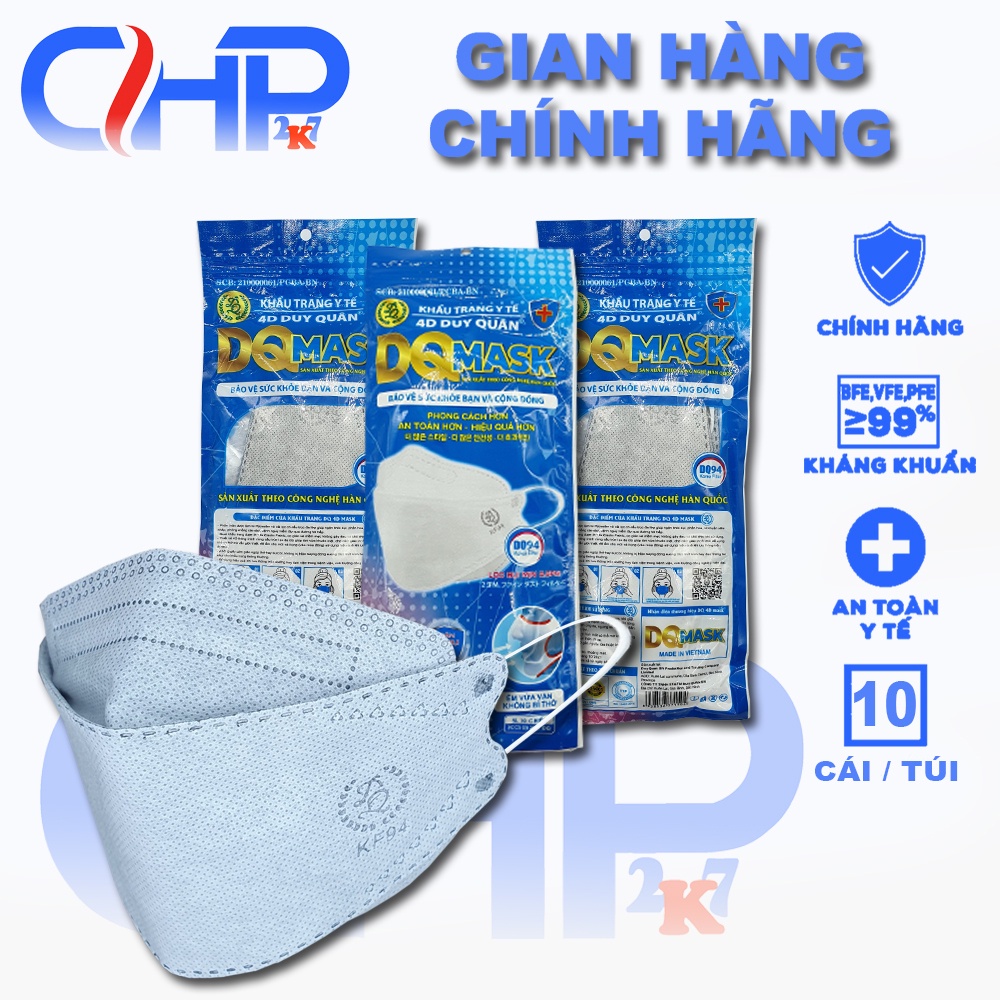 Khẩu trang y tế 4D mask KF94 cao cấp công nghệ Hàn Quốc - sét 50 cái