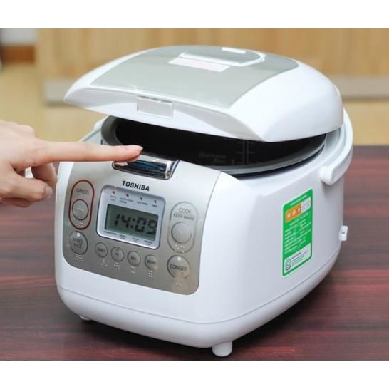 Lẫy khoá nồi cơm điện Toshiba 1.8 lít RC-18NMFVN - RC-10NMFVN Chất liệu nhựa ABS chịu nhiệt mạ Đồng Crom