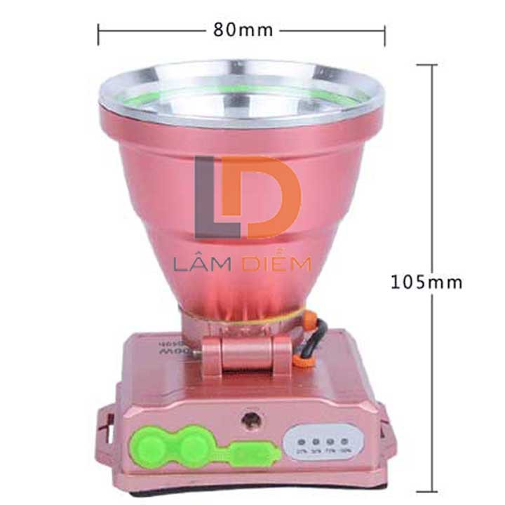 Đèn pin đội đầu siêu sáng pin trâu siêu sáng hiển thị phần trăm pin 869