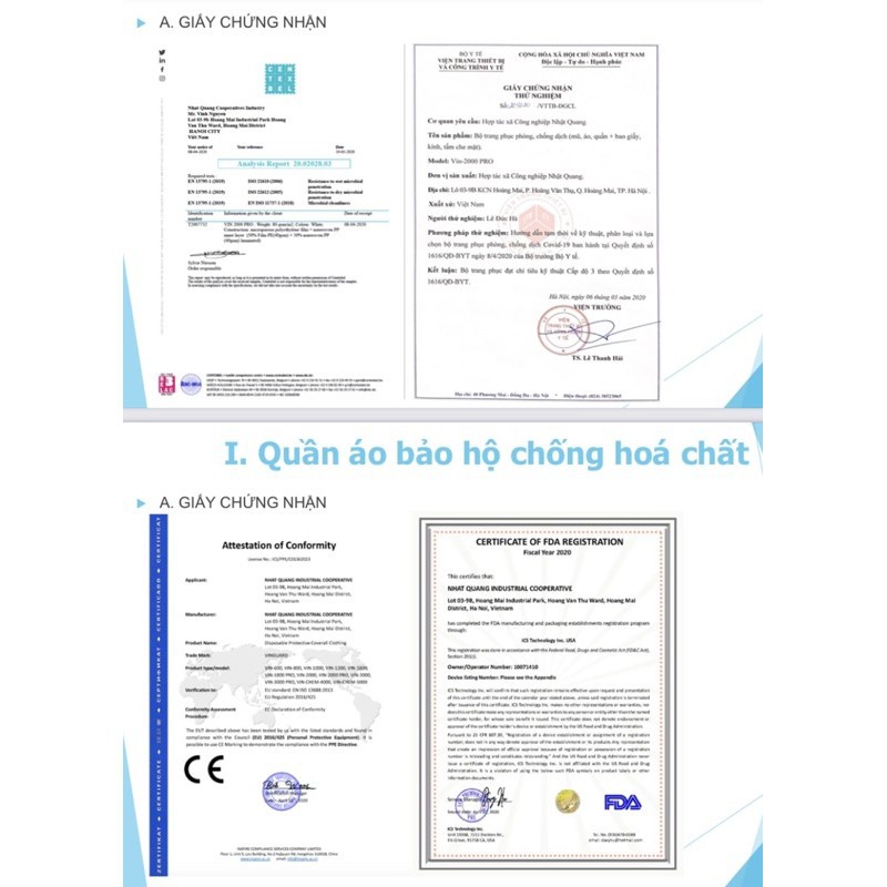 Bộ đồ bảo hộ y tế chống dịch set 2 món an toàn dễ sử dụng chất liệu cao cấp kháng khuẩn