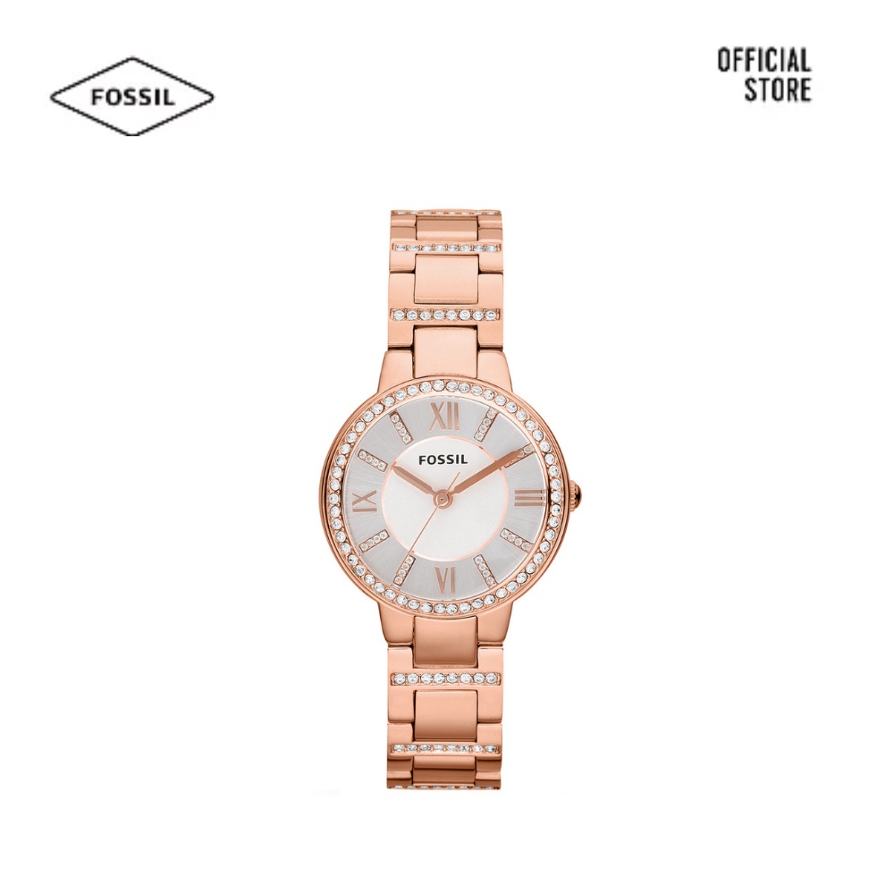 Đồng hồ nữ Fossil VIRGINIA thép không gỉ ES3284- màu vàng hồng