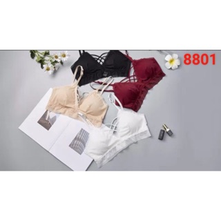 Áo lót nữ, áo bra dây chéo cài sau 3 móc 8801