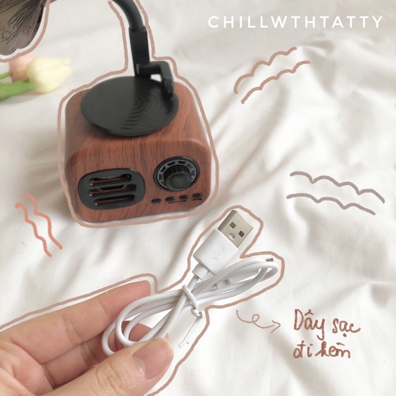 [Mã 267ELSALE hoàn 7% đơn 300K] LOA RETRO (LOA BLUETOOTH) | ChillwthTatty |