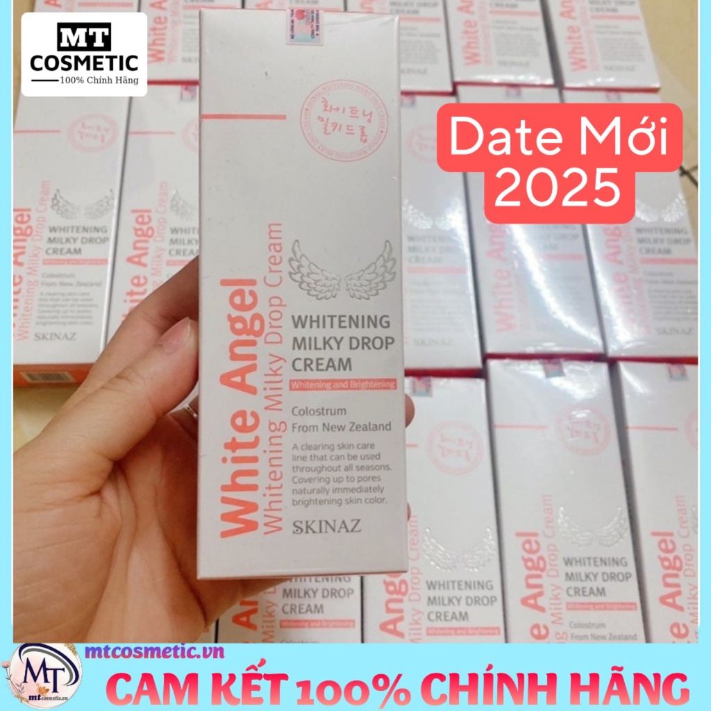 Kem Dưỡng Trắng Da Mặt Cao Cấp White Angel Skinaz Hàn Quốc 70g Chính Hãng