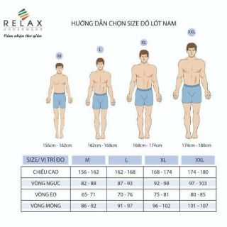 Quần lót nam Relax Rl03( Vải cotton USA)