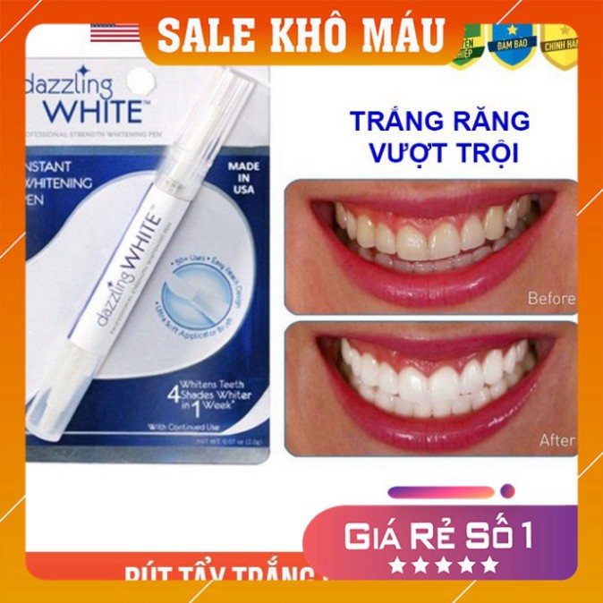 Tẩy Trắng Răng ❣️𝑭𝒓𝒆𝒆𝒔𝒉𝒊𝒑❣️ Bút Tẩy Trắng Răng Dazzling White Instant Whitening Pen