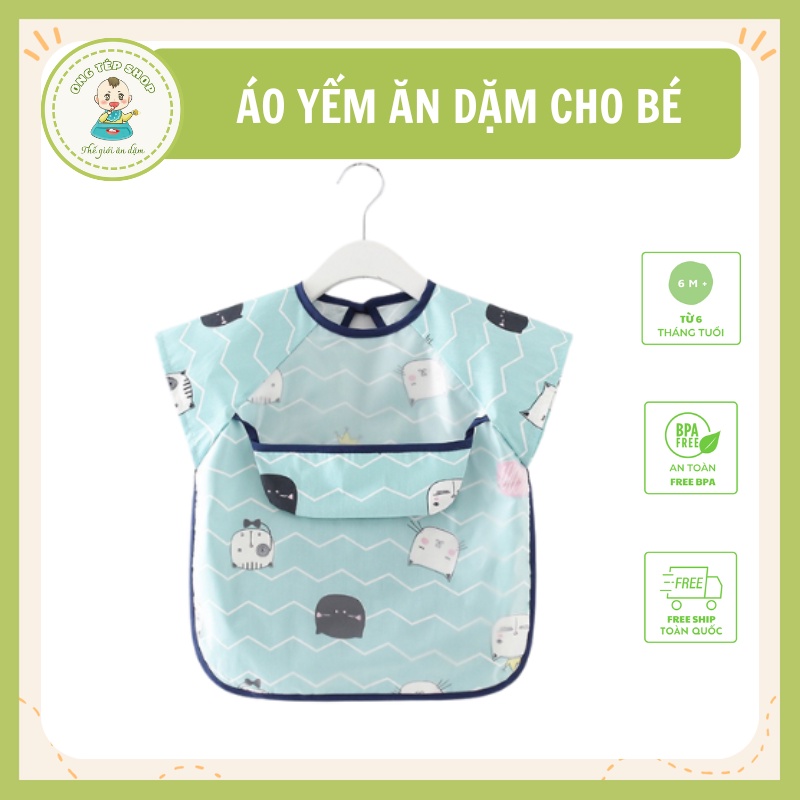 Áo yếm cho bé tập ăn dặm